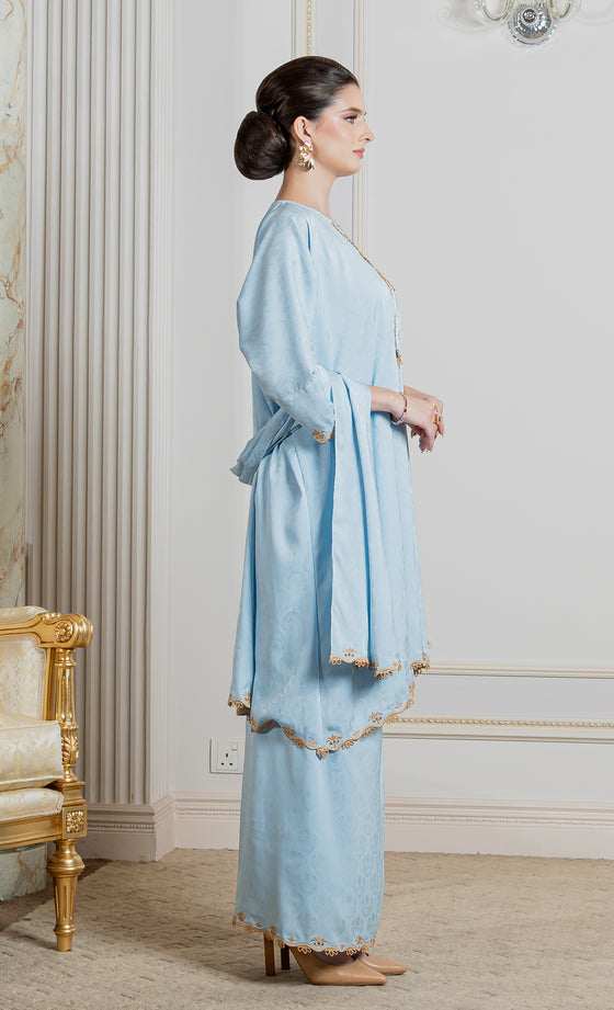 Miss Innate Kurung in Ethereal Blue