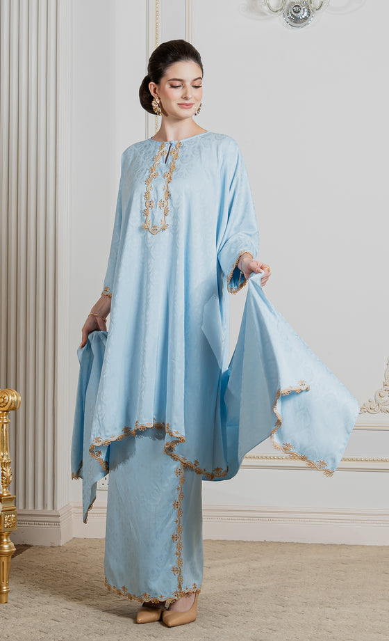 Miss Innate Kurung in Ethereal Blue