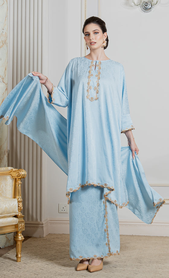 Miss Innate Kurung in Ethereal Blue