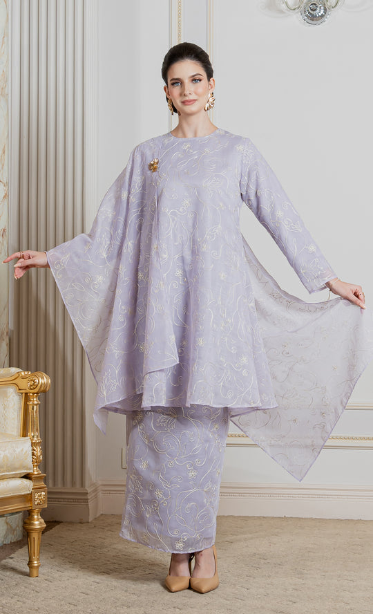 Stellar Kurung in Frosty Lilac