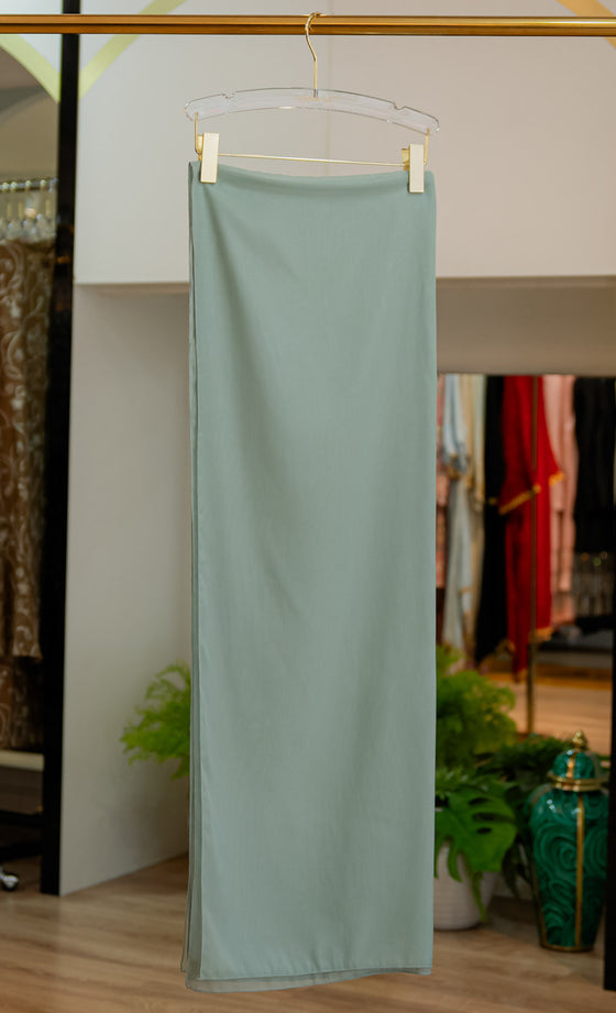 Dazzle Organza Shawl in Mist Green