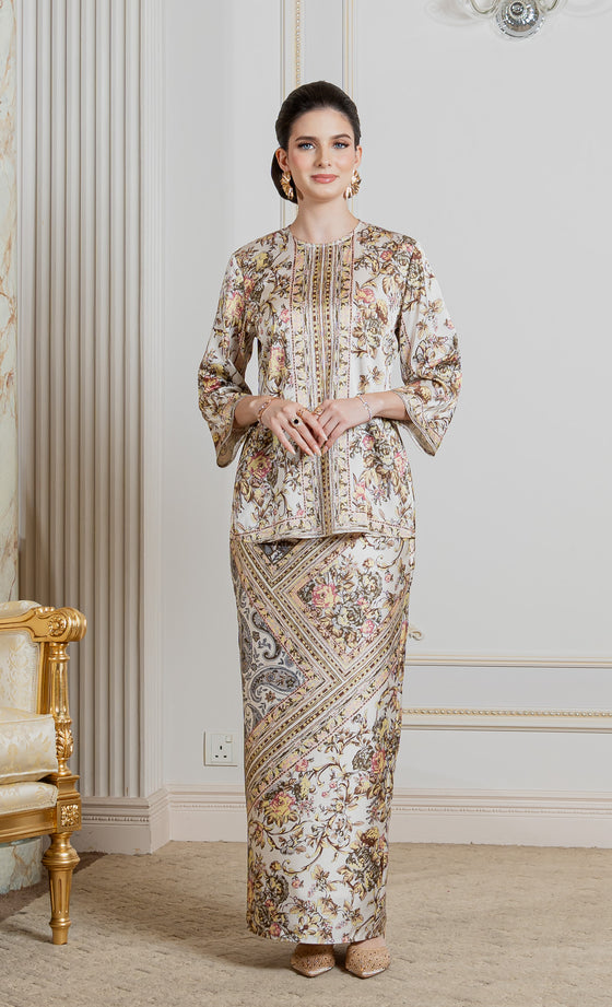 Fiore Kurung Kedah in Bronze Yellow