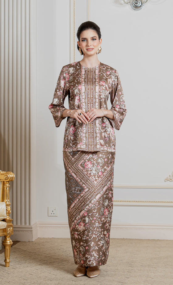 Fiore Kurung Kedah in Bronze Pink