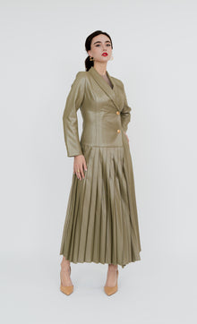  Pavilion Long Blazer in Bronze Green