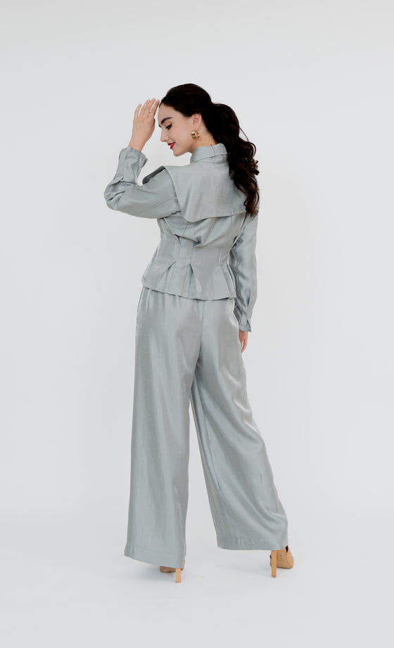 Kepong Shirt and Pants In Steel Blue