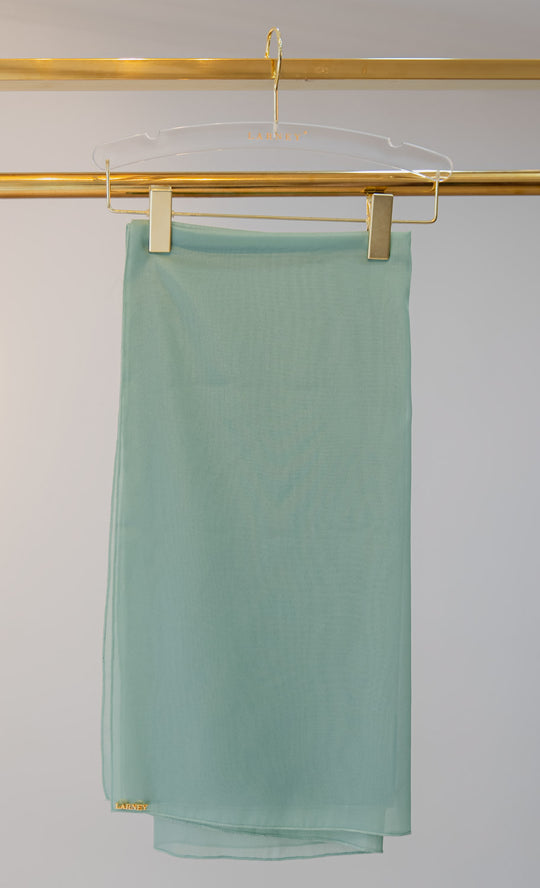 Dazzle Organza Bawal in Frosty Green