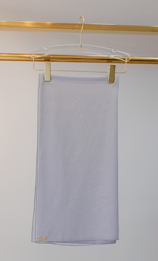 Dazzle Organza Bawal in Glacier Grey