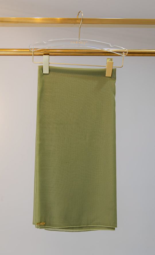 Dazzle Organza Bawal in Moss Green