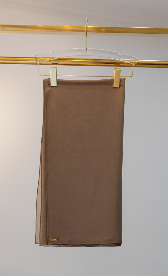 Dazzle Organza Bawal in Affogato Coffee