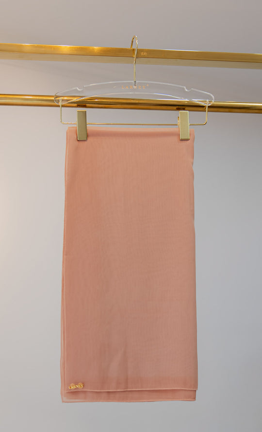 Dazzle Organza Bawal in Dusty Peach