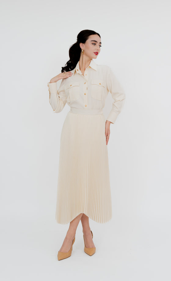 Imbi Skirt in Lucent White