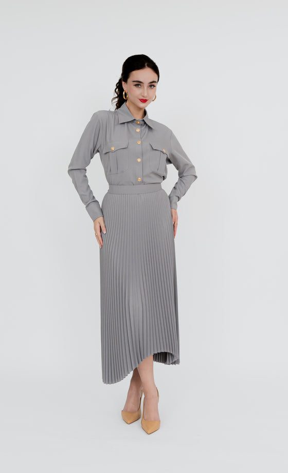 Imbi Skirt in Shadow Grey