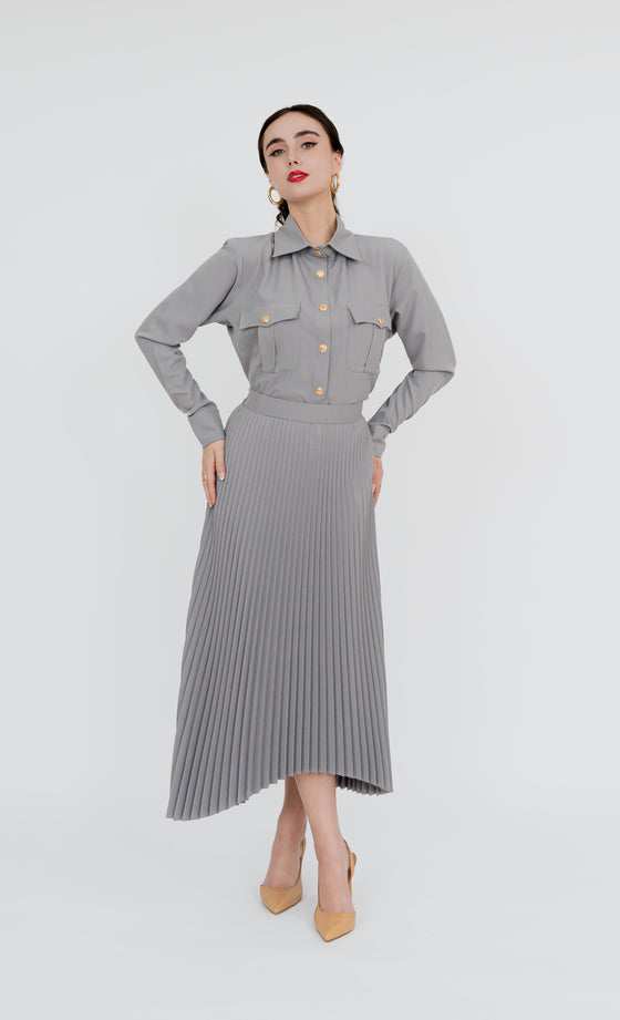 Imbi Skirt in Shadow Grey