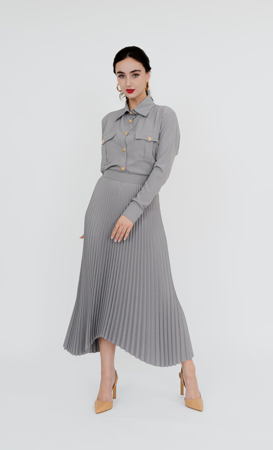 Imbi Skirt in Shadow Grey