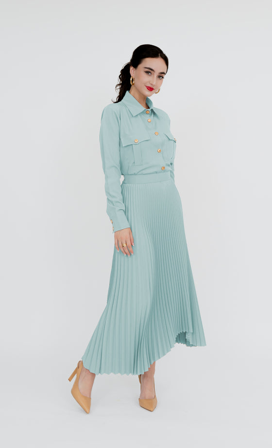 Imbi Skirt in Frosty Blue