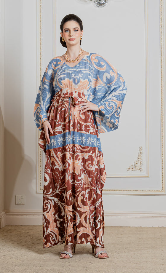 Miss Muse Caftan in Sky Brown