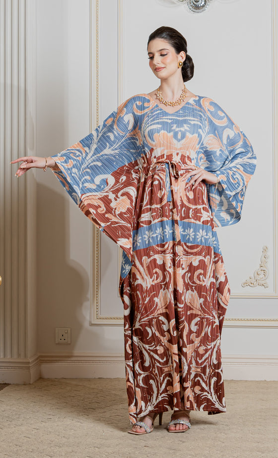 Miss Muse Caftan in Sky Brown