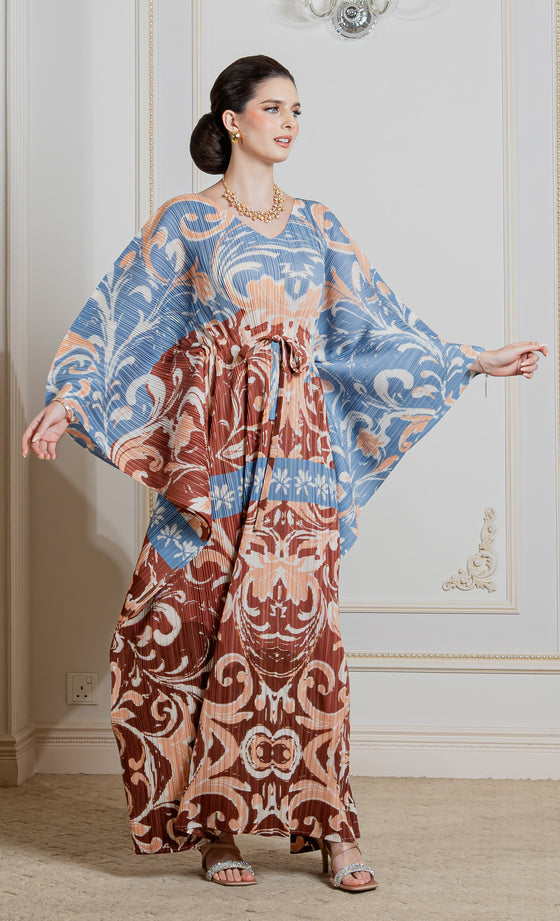 Miss Muse Caftan in Sky Brown