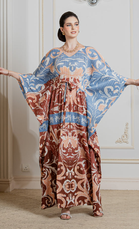 Miss Muse Caftan in Sky Brown