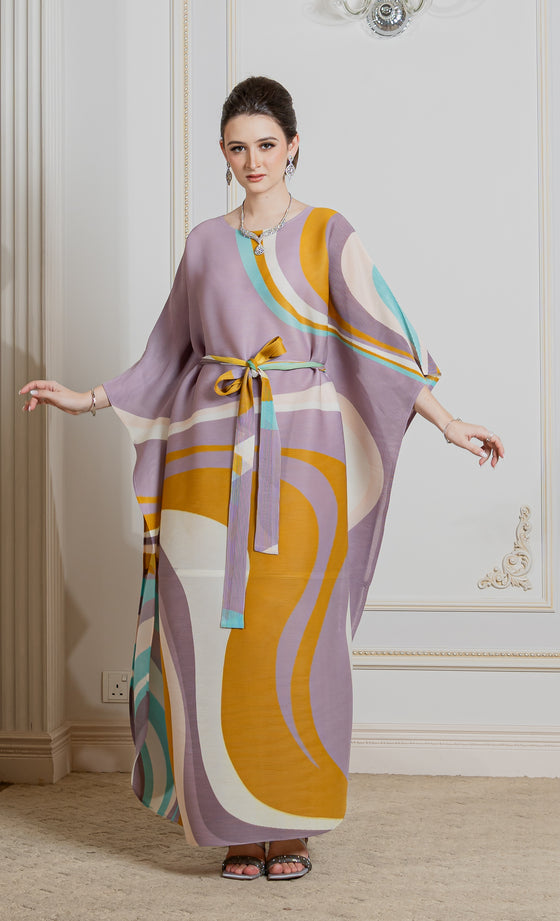 Miss Serene Caftan in Orca Lilac