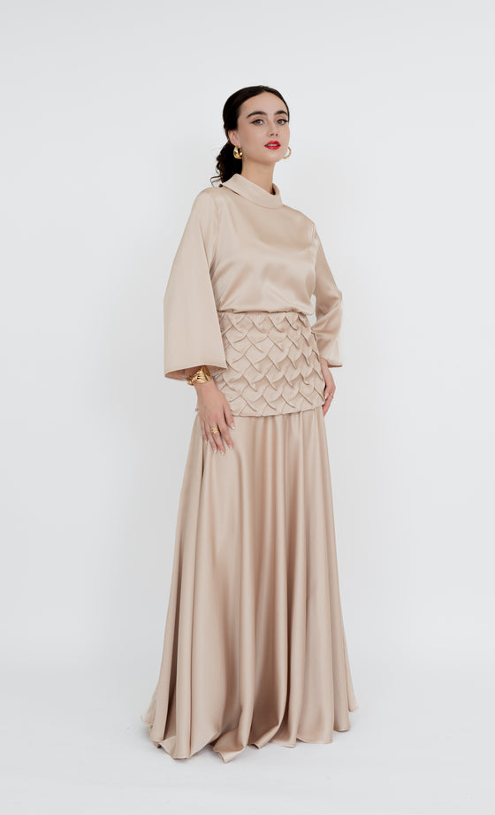 Bukit Nenas Skirt in Champagne