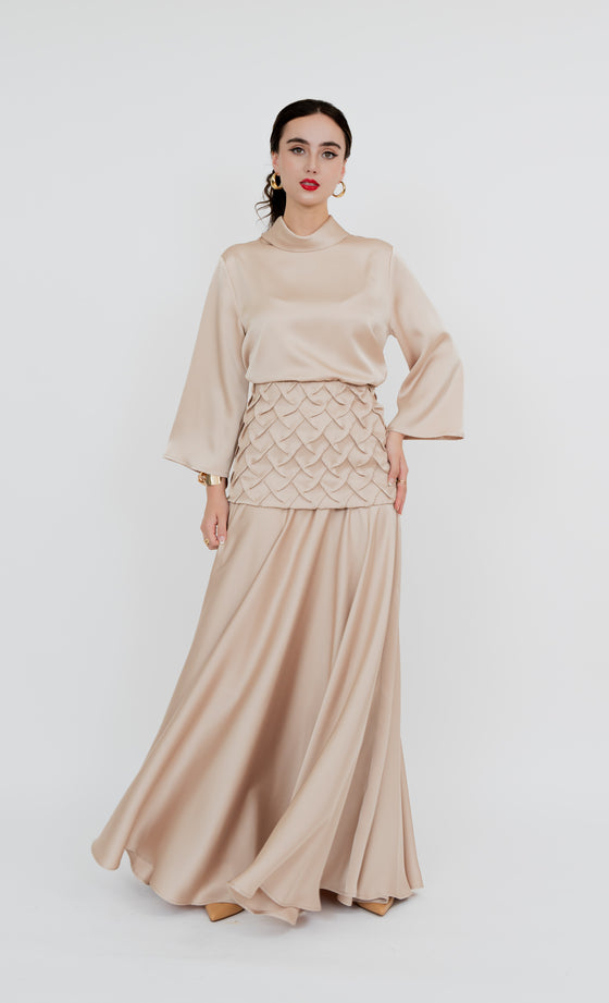 Bukit Nenas Skirt in Champagne