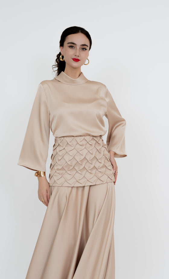 Bukit Nenas Skirt in Champagne