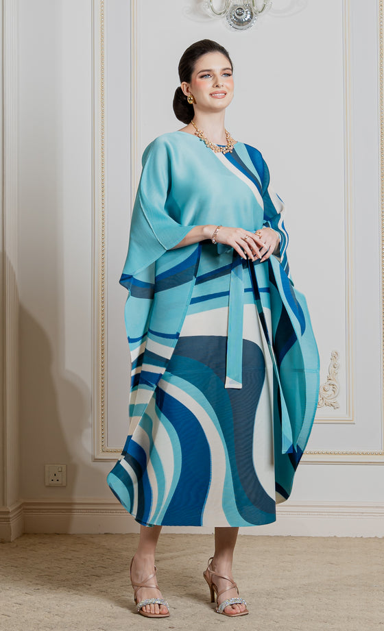 Miss Serene Caftan in Orca Blue