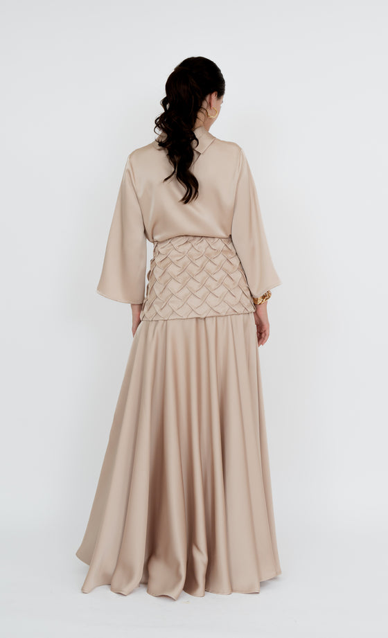 Bukit Nenas Skirt in Champagne