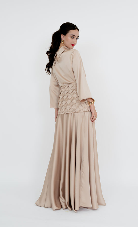 Bukit Nenas Skirt in Champagne