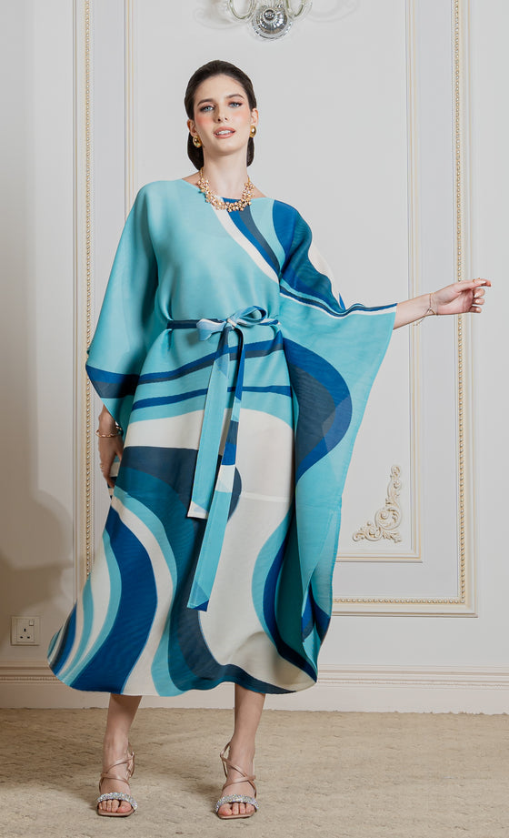 Miss Serene Caftan in Orca Blue