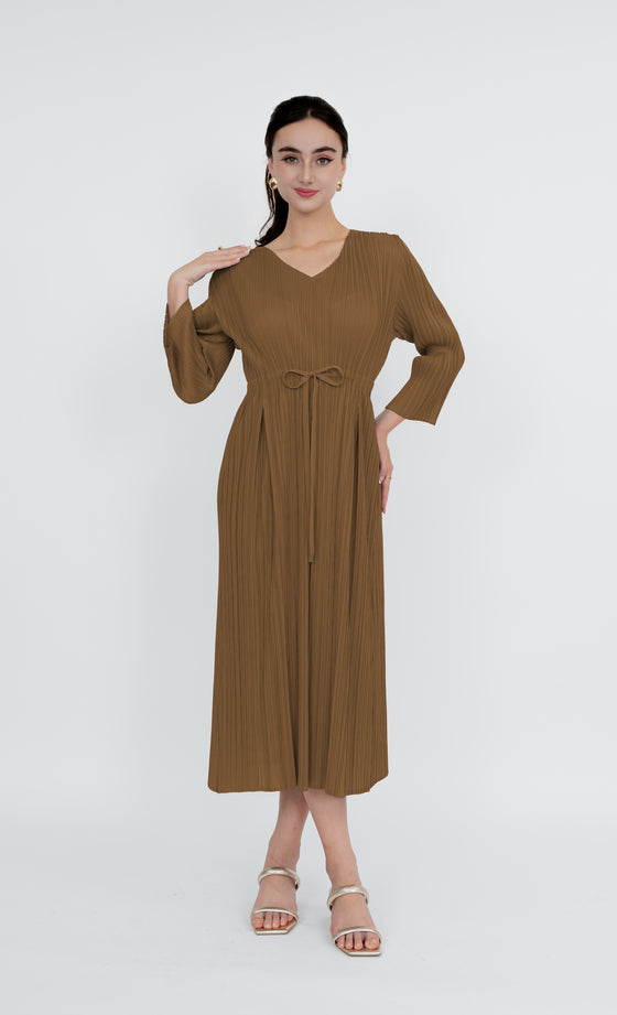 Putrajaya Dress in Sienna Brown