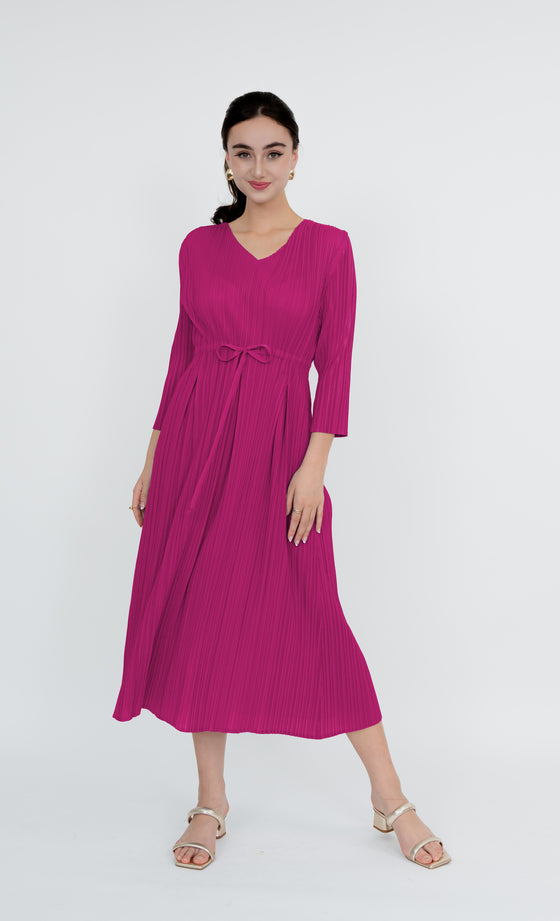 Putrajaya Dress in Fuchsia Pink