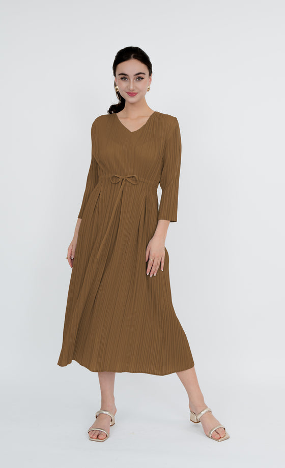 Putrajaya Dress in Sienna Brown