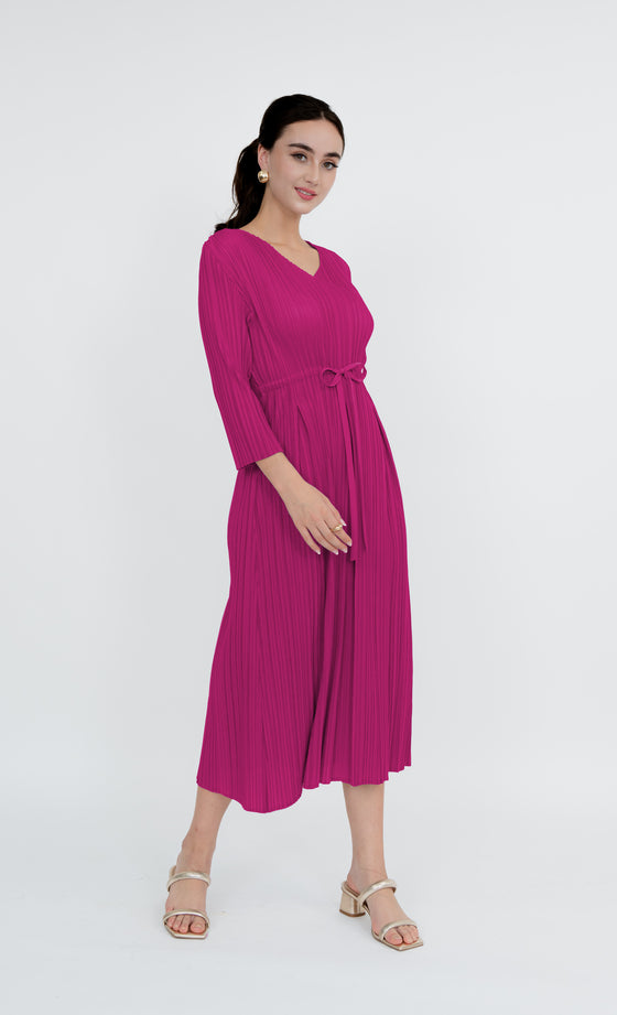 Putrajaya Dress in Fuchsia Pink