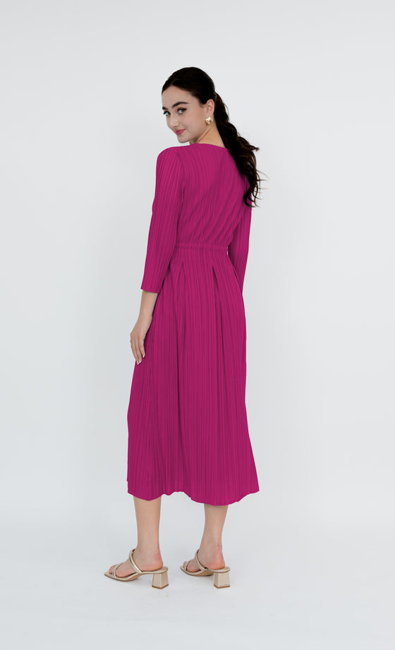 Putrajaya Dress in Fuchsia Pink