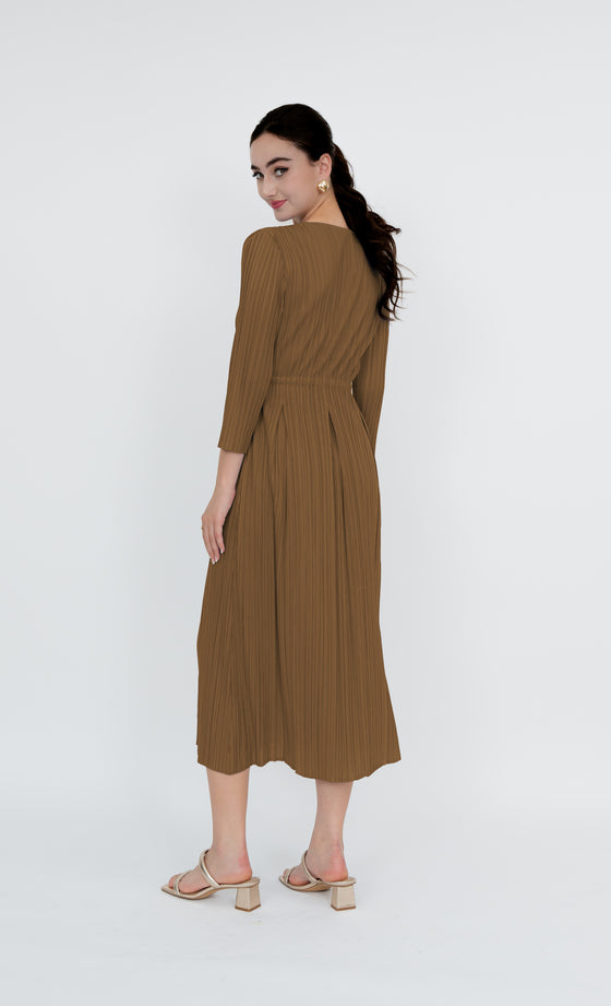 Putrajaya Dress in Sienna Brown