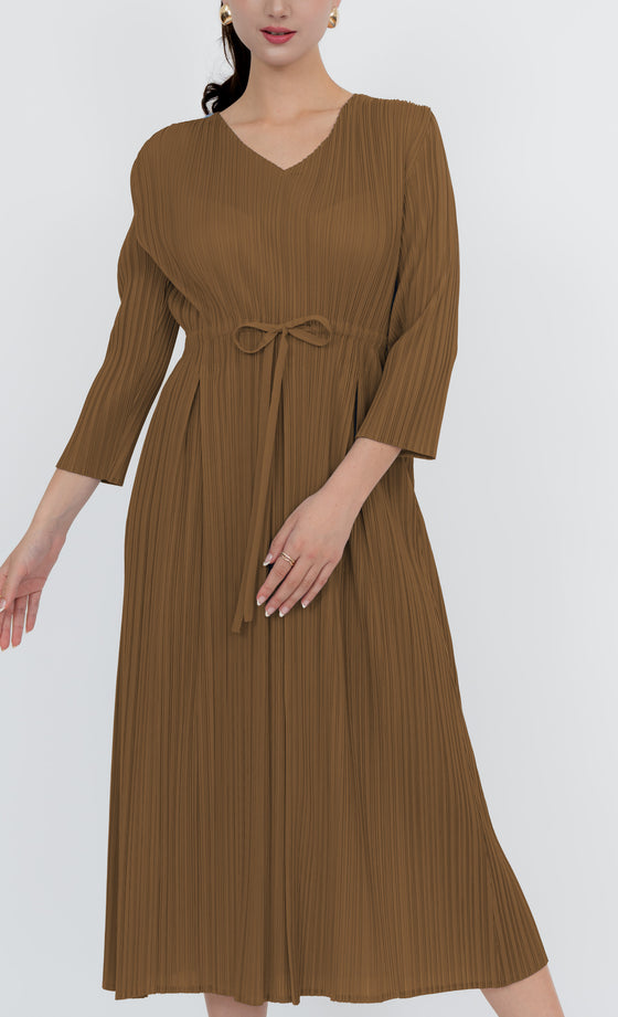 Putrajaya Dress in Sienna Brown