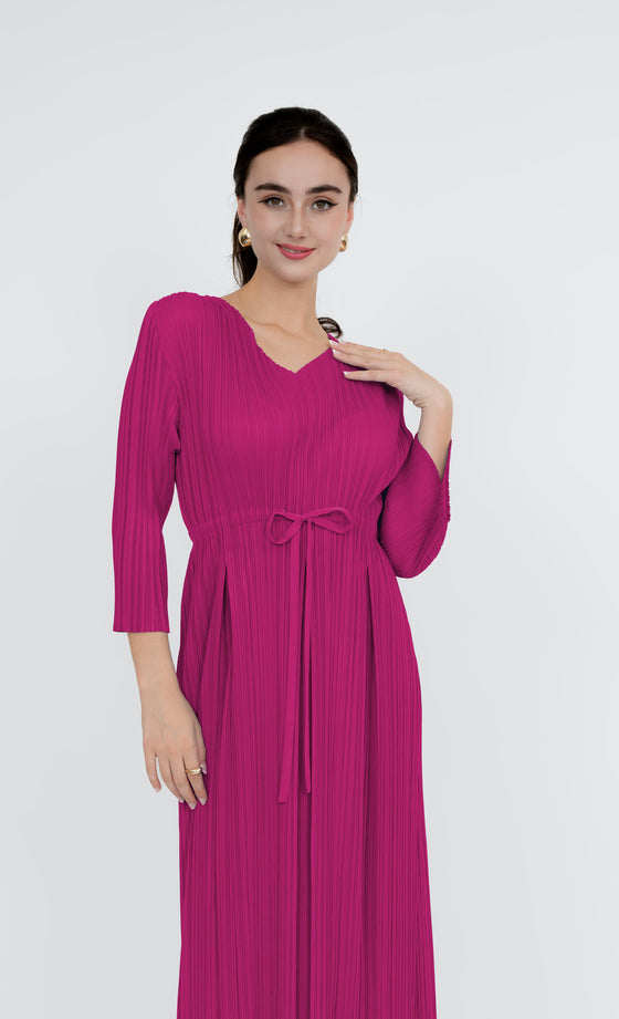 Putrajaya Dress in Fuchsia Pink