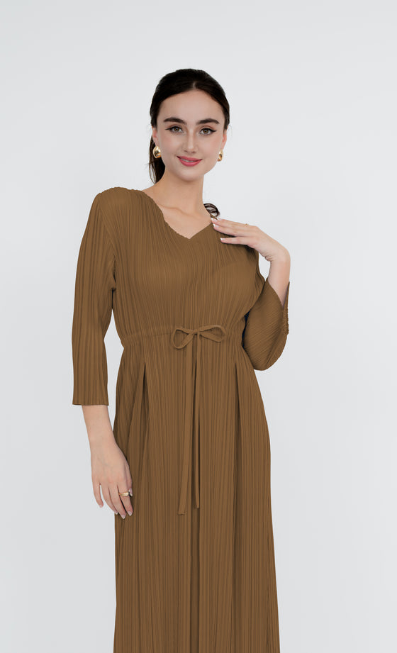 Putrajaya Dress in Sienna Brown