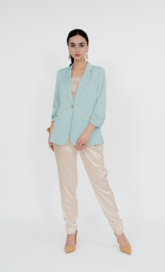 Imbi Blazer in Frosty Blue