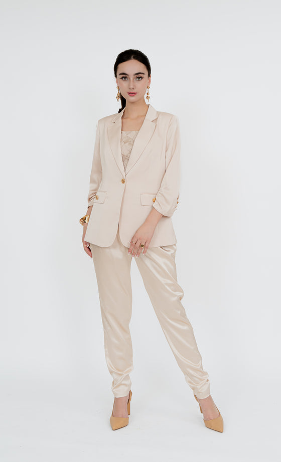 Imbi Blazer in Champagne