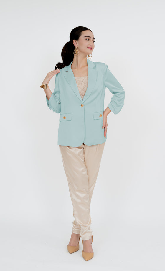 Imbi Blazer in Frosty Blue