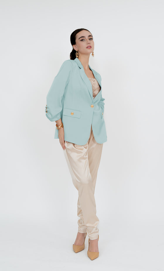 Imbi Blazer in Frosty Blue