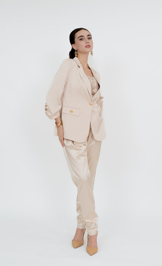 Imbi Blazer in Champagne