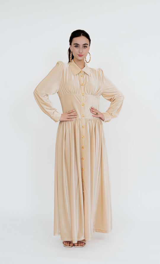 Duta Dress in Champagne