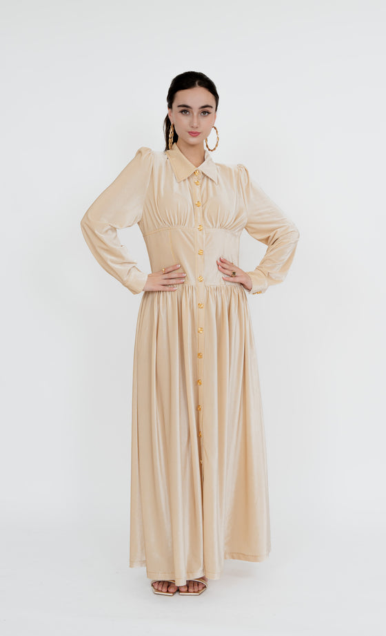 Duta Dress in Champagne