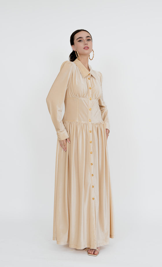 Duta Dress in Champagne