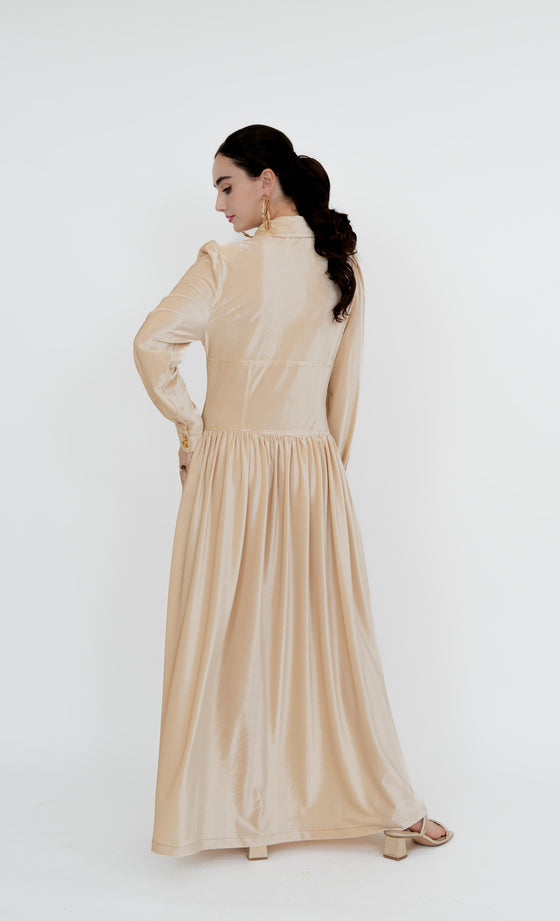 Duta Dress in Champagne