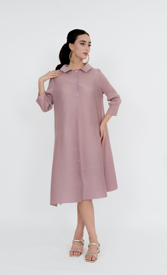 Gombak Long Shirt in Misty Lilac